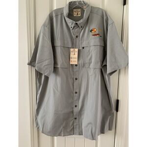 NWT Red Head Brand Co Men's 2XLT Grey Shirt Sleeve Quick Drying Fishing Shirt